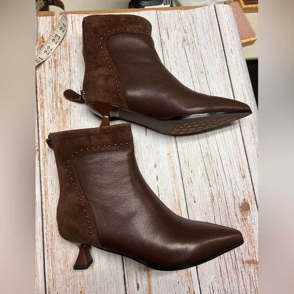 Most comfortable Brown Ankle leather Boots